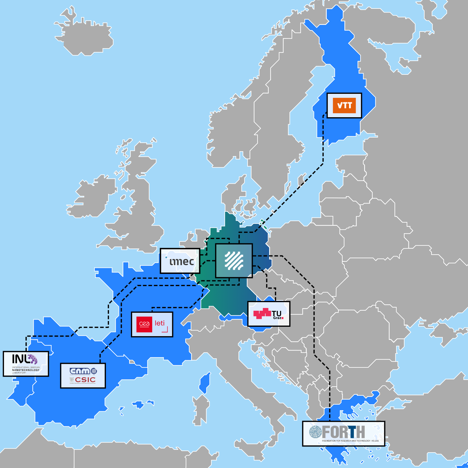 APECS project map EU